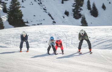 Famiglia in pista